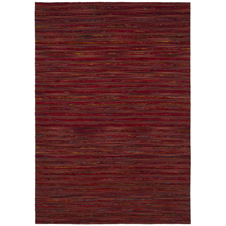 17 Stories Ashyiah Handmade Red Rug Wayfair